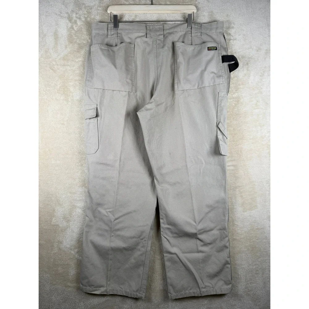 BLAKLADER Workwear Cargo Pants Beige Utility Double Knee Multi-Pockets Men 42X30